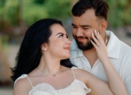 Zaręczyny na plaży Punta Cana: Leslie Serna & Eric